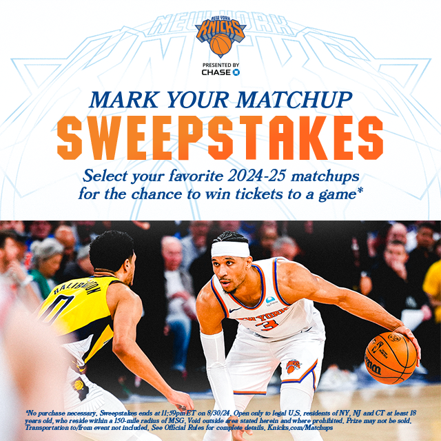 MARK YOUR MATCHUP SWEEPSTAKES